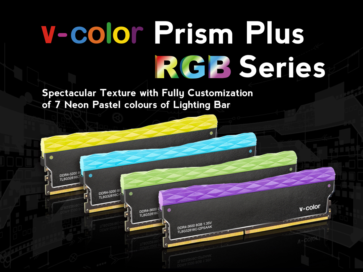 v-color Prism Plus RGB DDR4 Desktop Memory Ram
